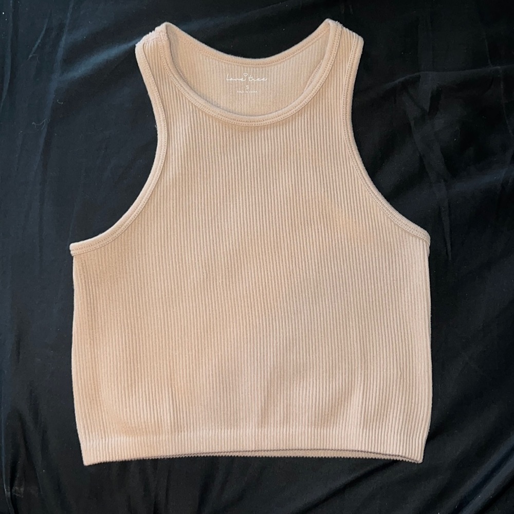 Cropped fitted top